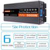 3000/4000/5000/6000w Pure Sine Wave Power Inverter,Dc 12/24/48/60v to Ac 110/220v Converter with LCD Display,for Travel,Camping,3000W-12Vto110V view 2