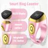 Anlising Smart Ring Counter, Smart Tasbih Zikr Ring, Muslim Islamic Prayer Smart Rings, Tasbih Counter Smart Ring, Tasbeeh Smart Counter, Digital Electronic Smart Tally Counter for Prayer (Pink, 20MM) view 3