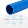 MECCANIXITY 1 1/4 Inch PVC Rigid Tube Round Pipe Tubing Hardware Tubing 28mm ID 32mm OD 330mm/13" Light Blue High Impact for Water Pipe view 3