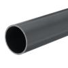 MECCANIXITY 2 Inch PVC Rigid Tube Round Pipe Tubing Hardware Tubing 45.2mm ID 50mm OD 20cm/8" Dark Grey High Impact for Water Pipe view 1
