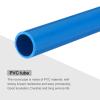 MECCANIXITY 3/4 Inch PVC Rigid Tube Round Pipe Tubing Hardware Tubing 16mm ID 20mm OD 20cm/8" Blue High Impact for Water Pipe view 4