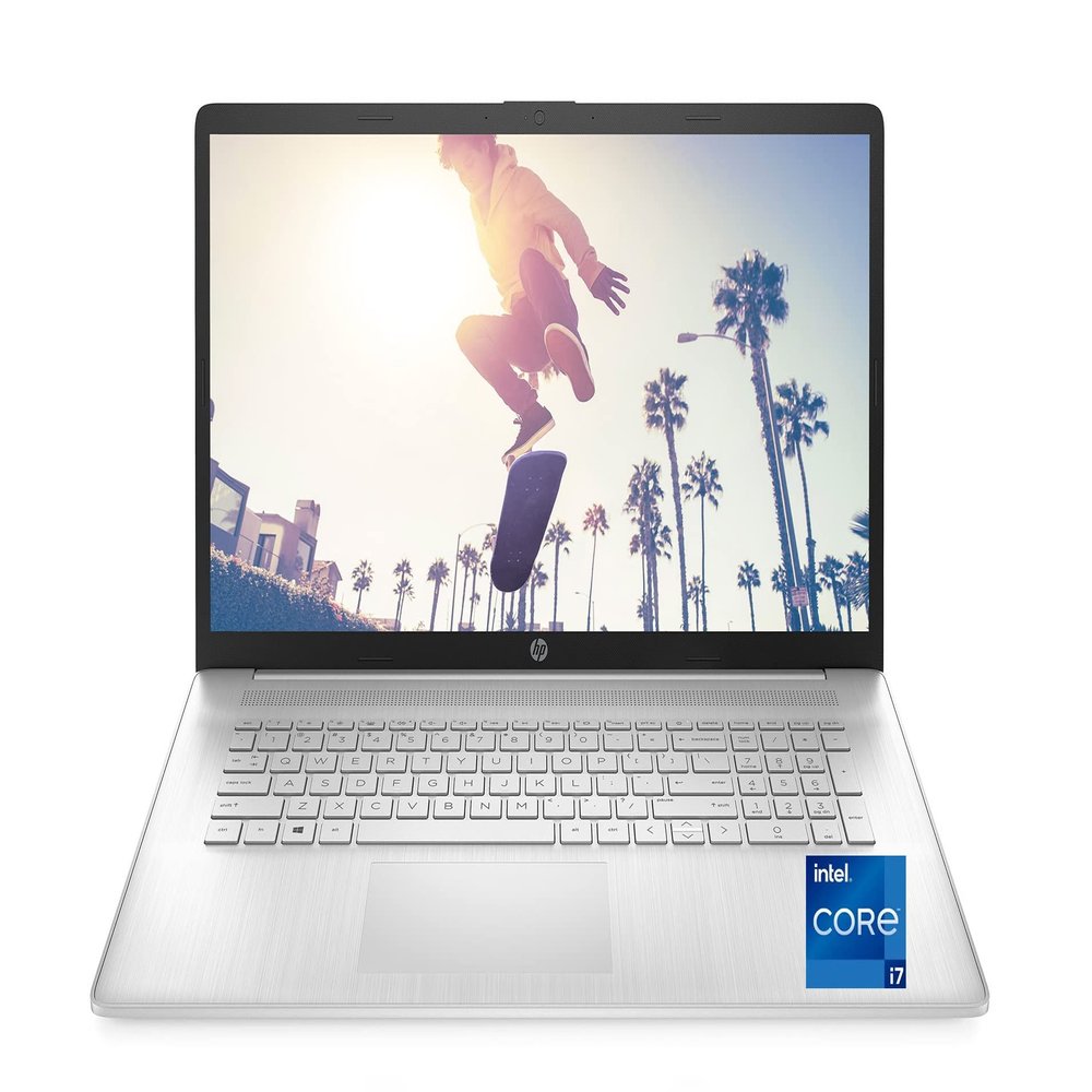 HP Personal Laptop, 17.3" 1920 x 1080 Pixels Screen, 11th Generation Intel i7-1165G7 4 Cores, 32GB DDR4+ 1TB SSD, Win11 Home, HDMI 1.4, Wi-Fi 5, Fullsize Keyboard with Numpad, LED Backlit Display