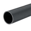 MECCANIXITY 1.6 Inch PVC Rigid Tube Round Pipe Tubing Hardware Tubing 36mm ID 40mm OD 20cm/8" Dark Grey High Impact for Water Pipe view 1