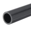 MECCANIXITY 1 1/4 Inch PVC Rigid Tube Round Pipe Tubing Hardware Tubing 24.8mm ID 32mm OD 20cm/8" Dark Grey High Impact for Water Pipe