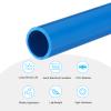 MECCANIXITY 1 Inch PVC Rigid Tube Round Pipe Tubing Hardware Tubing 21mm ID 25mm OD 20cm/8" Blue High Impact for Water Pipe view 3