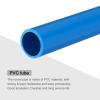 MECCANIXITY 1 Inch PVC Rigid Tube Round Pipe Tubing Hardware Tubing 21mm ID 25mm OD 20cm/8" Blue High Impact for Water Pipe view 4