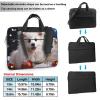 13 inch Laptop Tote Bag Men Women Merry Christmas White Snow Dog Shoulder Laptop Sleeve Briefcase Messenger Computer Bag view 2