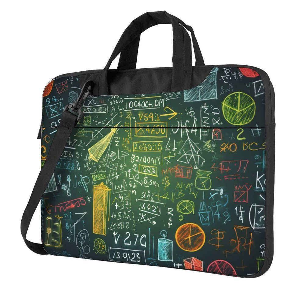 13 inch Laptop Tote Bag Men Women Math question Shoulder Laptop Sleeve Briefcase Messenger Computer Bag