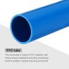 MECCANIXITY 1.6 Inch PVC Rigid Tube Round Pipe Tubing Hardware Tubing 36mm ID 40mm OD 20cm/8" Blue High Impact for Water Pipe view 4