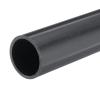 MECCANIXITY 1.6 Inch PVC Rigid Tube Round Pipe Tubing Hardware Tubing 34mm ID 40mm OD 20cm/8" Dark Grey High Impact for Water Pipe