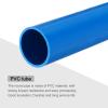 MECCANIXITY 1 1/4 Inch PVC Rigid Tube Round Pipe Tubing Hardware Tubing 28mm ID 32mm OD 20cm/8" Blue High Impact for Water Pipe view 4
