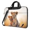14 inch Laptop Tote Bag Men Women Small lion Shoulder Laptop Sleeve Briefcase Messenger Computer Bag view 1