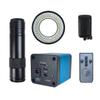 Microscope Kit 48MP 4K 1080P USB Digital Camera Trinocular Microscope 130x C Mount Ring Light Microscope Lens Adapters (Color : 22MP Lens Light) view 1