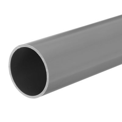 MECCANIXITY 2 Inch PVC Rigid Tube Round Pipe Tubing Hardware Tubing 45.2mm ID 50mm OD 330mm/13" Light Grey High Impact for Water Pipe