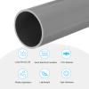 MECCANIXITY 2 Inch PVC Rigid Tube Round Pipe Tubing Hardware Tubing 45.2mm ID 50mm OD 330mm/13" Light Grey High Impact for Water Pipe view 3