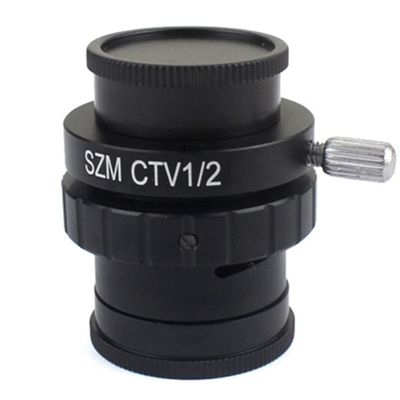 Joebo Microscope Kit 1/2 1/3 1X 0.3X 0.5X Adapter Trinocular Stereo Microscope Microscope Lens Adapters (Color : 1-2)