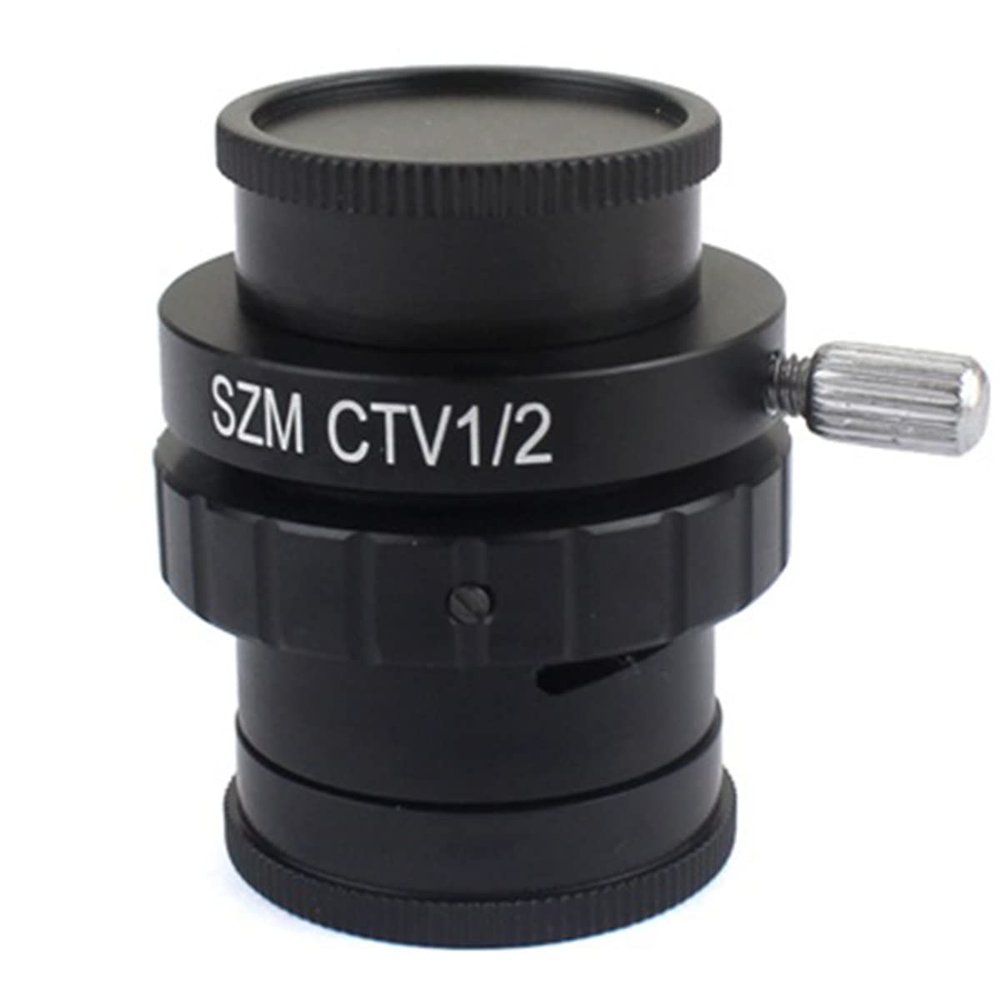 Joebo Microscope Kit 1/2 1/3 1X 0.3X 0.5X Adapter Trinocular Stereo Microscope Microscope Lens Adapters (Color : 1-2)