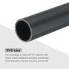 MECCANIXITY 1 1/4 Inch PVC Rigid Tube Round Pipe Tubing Hardware Tubing 28.2mm ID 32mm OD 330mm/13" Dark Grey High Impact for Water Pipe view 4