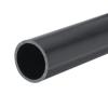 MECCANIXITY 1 1/4 Inch PVC Rigid Tube Round Pipe Tubing Hardware Tubing 27.2mm ID 32mm OD 20cm/8" Dark Grey High Impact for Water Pipe