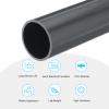 MECCANIXITY 1.5 Inch PVC Rigid Tube Round Pipe Tubing Hardware Tubing 34.2mm ID 38mm OD 330mm/13" Dark Grey High Impact for Water Pipe view 3