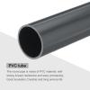 MECCANIXITY 1.5 Inch PVC Rigid Tube Round Pipe Tubing Hardware Tubing 34.2mm ID 38mm OD 330mm/13" Dark Grey High Impact for Water Pipe view 4