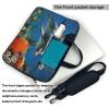 13 inch Laptop Tote Bag Men Women Dolphins Blue Shoulder Laptop Sleeve Briefcase Messenger Computer Bag view 3