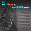 GLOTRENDS PU41 Quad U.2 to PCIe 4.0 X16 Adapter Without PCIe Bifurcation, Setup Soft U.2 SSD RAID via OS Tool, (PCIe Bifurcation Motherboard is Required) view 2