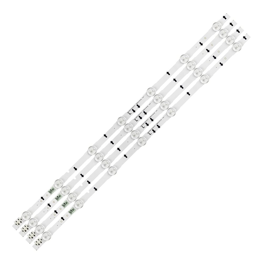 FEILUDE 4PCS/Set LED Backlight Strip Fit for Samsung UE32J5100 UE32J5500 UE32H5000 UE32H5500 UE32H6200 D4GE-320DC1-R1 R2 BN96-30442A 30443A