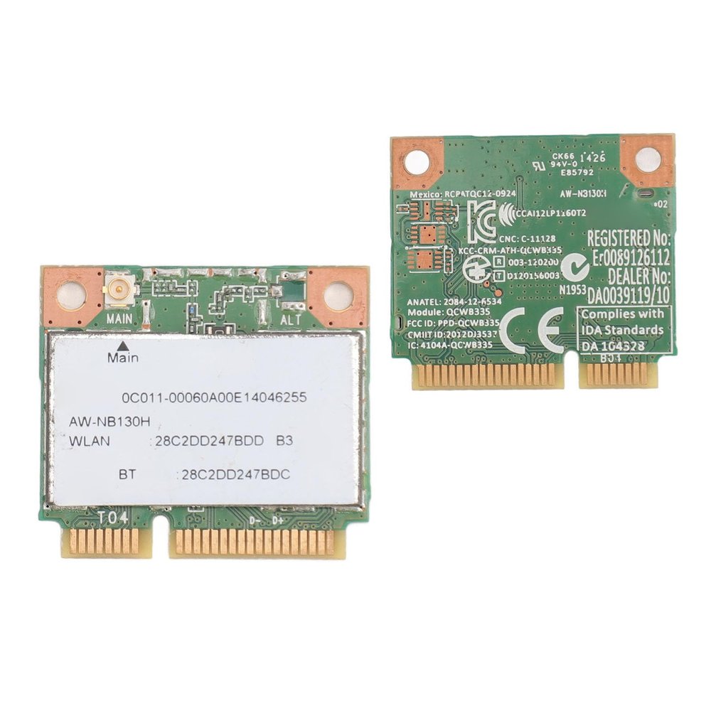 AW NB130H QCWB335 Mini PCie Card, 150Mbps Mini PCIE Network Card Adapter with Bluetooth 4.0 for