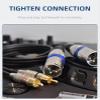 Awsyhom Dual RCA to Dual XLR Cable (5ft) - 2RCA Male to 2XLR Male Balanced Audio Cable with Gold-Plated Connectors for Professional Audio Systems view 4