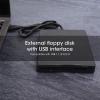 Portable Floppy Drive 3.5 inch USB External Disk Reader for Desktop Laptop Computers, Ultra Thin and Lightweight, USB 1.1/2.0/3.0 Compatible, view 3