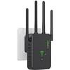 DirectNine Basics Wireless WiFi Repeater WiFi Signal Booster Dual-Band 2.4G 5G WiFi Extender, Small, Black view 1