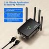DirectNine Basics Wireless WiFi Repeater WiFi Signal Booster Dual-Band 2.4G 5G WiFi Extender, Small, Black view 4