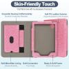 Caweet Case for Kobo Clara Colour/BW 6 Inch 2024 Release, Premium PU Leather Foldable Stand Protective Sleeve Cover with Card Slot and Hand Strap, Glitter Pink view 3
