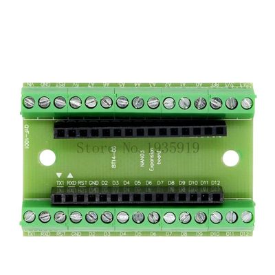 ANHHOME Nano V3.0 3.0 Controller Terminal Adapter Expansion Board Nano Io Shield Simple Extension Plate for Avr Atmega328P Green