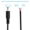 PATIKIL 10 Inch DC Power Cable, 20 Pcs 5.5mm x 2.1mm Barrel Plug Socket Cables DC Male Plug to Bare Wire Open Adapter for LED Strip, CCTV Camera view 3