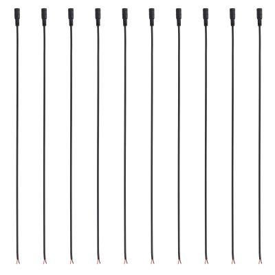 PATIKIL 20 Inch DC Power Cable, 20 Pcs 5.5mm x 2.1mm Barrel Plug Socket Cables DC Female Plug to Bare Wire Open Adapter for LED Strip, CCTV Camera