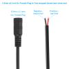 PATIKIL 20 Inch DC Power Cable, 20 Pcs 5.5mm x 2.1mm Barrel Plug Socket Cables DC Female Plug to Bare Wire Open Adapter for LED Strip, CCTV Camera view 3