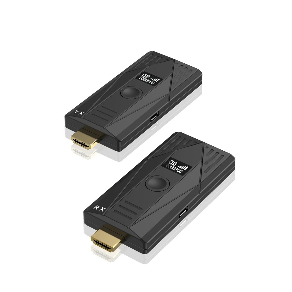 Forbetdis JM300Pro Mini Conference Wireless Transmission HD Extender Video Transmitter Receiver for Camera PC to TV Projector