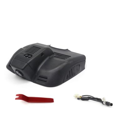 ZYKHPSYA Dash Cam Compatible for Mercedes Benz E Class W212 W204 W207 C207 C200 E200 E230 E300 E350 Car Camera DVR WiFi,Plug and Play UHD 4K DashCam (Color : Black HD 2K 1600P, Size : No TF Card)
