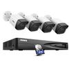 ANNKE 5MP Home Security Camera System, 12MP H.265+ NVR for 24/7 Reocrding, 2pcs 5MP 3K PoE IP Bullet Camera Wired, Human&Vehicle Detection, IP67 Weatherproof, Color Night Vision, 4TB HDD Included view 1