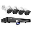 ANNKE 5MP Home Security Camera System, 12MP H.265+ NVR for 24/7 Reocrding, 2pcs 5MP 3K PoE IP Bullet Camera Wired, Human&Vehicle Detection, IP67 Weatherproof, Color Night Vision, 8TB HDD Included view 1