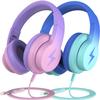 Bila Kids Headphones, Wired Over Ear Headphones with Microphone, Volume Limiter for Girls & Boys, Foldable for Learning & Entertainment view 1