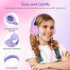 Bila Kids Headphones, Wired Over Ear Headphones with Microphone, Volume Limiter for Girls & Boys, Foldable for Learning & Entertainment view 4