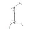 Flashpoint 20" Quick Sliding Leg C-Stand Kit with 2.5" Grip Head & 20" Grip Arm (Chrome) view 1
