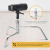 Flashpoint 20" Quick Sliding Leg C-Stand Kit with 2.5" Grip Head & 20" Grip Arm (Chrome) view 4