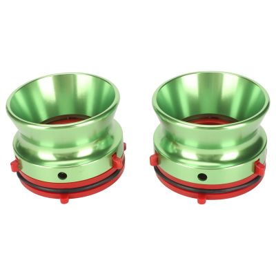 10 Inch Nab Hub Adapters, Universal Reel to Reel Tape Opener with Polished Metal Handles, Aluminum Alloy and Plastic Construction, Compatible with Studer, Akai, (Green)