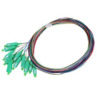 Fiber Optic Pigtail Cable 12 Cores 0.9mm Single Mode 12 Strand SC for Networks Communication System Walfront
