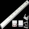 20 Hardwired Power Strip (NO Power Cord), 6 Vertical 20A Outlets (NOT Tamper Resistant), NO Ears (Without mounting tabs on Both Ends), USB, White view 1