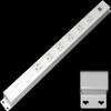 20 Hardwired Power Strip (NO Power Cord), 6 Vertical 20A Outlets (NOT Tamper Resistant), with Ears (with mounting tabs on Both Ends), USB, White view 1